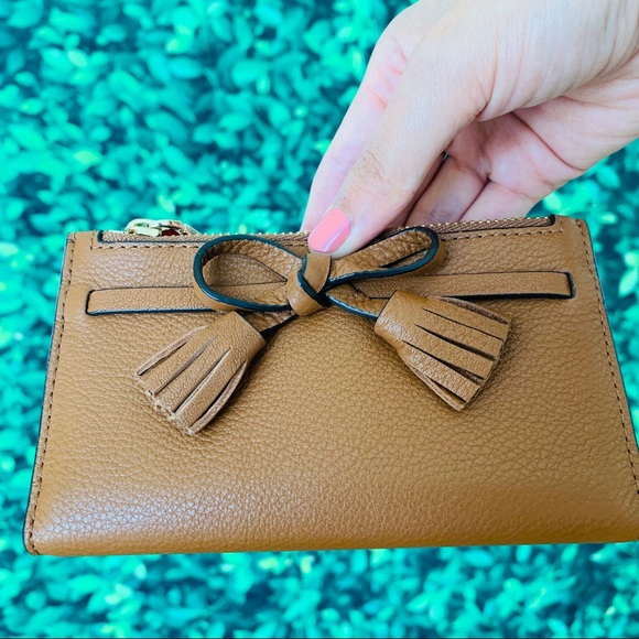 Kate Spade Hayes Small Wallet Tassel warm Ginger - Picture 2 of 7